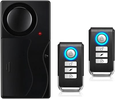 HEZIVO® Fietsalarm - Anti-diefstal Alarm - Met 2 Afstandsbedieningen - Waterdicht - 110dB