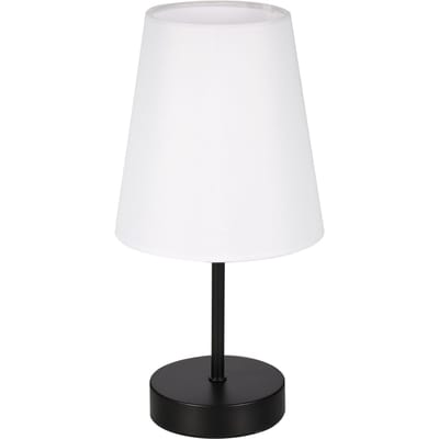 Nachtkastjelamp van stof met 3 lichtkleuren LED-lamp Nachtkastjelamp Bureaulamp Aanraakbediening zwart