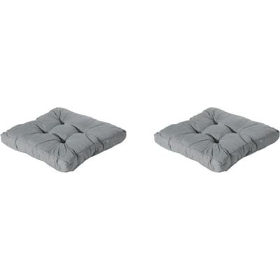 Madison - Florance Zitkussen Basic grey - Ca. 73x73 cm - Set van 2