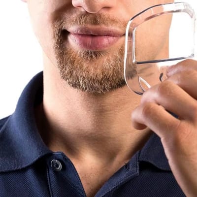 5-delige Baardvorm Set – Transparante Stijl- en Trimtool voor Baard, Snor en Goatee – Baard Styling Sjabloon voor Perfecte Lijnen en Vorm – Ideaal voor Mannen