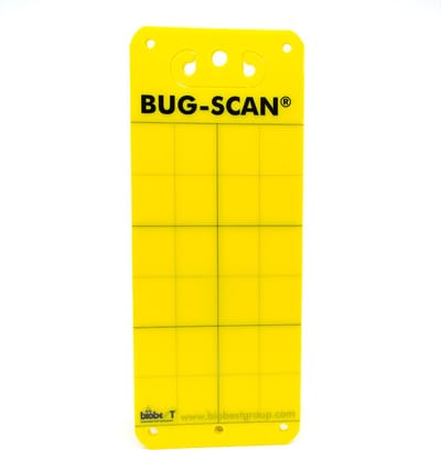 Vangplaten Geel 10x25 cm - gele vangplaat tegen insecten