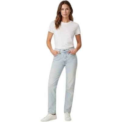 Levis 511 katoenen slim-fit jeans voor dames (Blauwe Lichte Hemel)