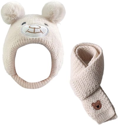 Babybreienhoed Verdikte Warme Hoed - Baby Muts - Sjaal - Polyester - Geschikt Voor 1-4 Jaar - Zacht En Comfortabel - Babymuts