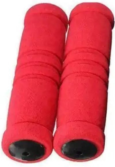 Finnacle - 2 paar Fiets Handvatten Lock-On - Universeel/Anti-slip/Aanspanbaar - Eenv. Monteren - MTB/Fiets - Extra Grip - Rood - 2 paar