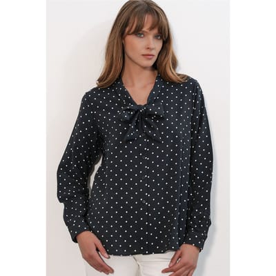 Polkadot Poplin Blouse