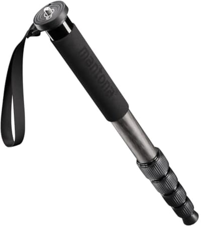 lichte monopod voor fotografie tot 165 cm hoogte verstelbaar met schuimrubberen handvat
