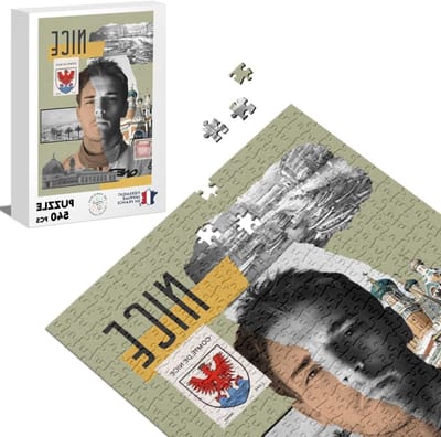 Klassieke puzzel 540 stukjes mooie collage stad Frankrijk Zuid Zon
