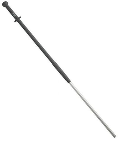 Ergonomische handgreep - Stok - Schoonmaken - Geïsoleerde grip - 1375 mm - Grijs