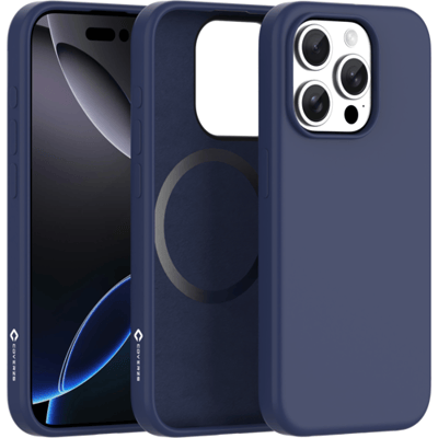 Coverzs liquid siliconen MagSafe hoesje geschikt voor iPhone 15 Pro - Magsafe telefoonhoesje - Siliconen hoesje