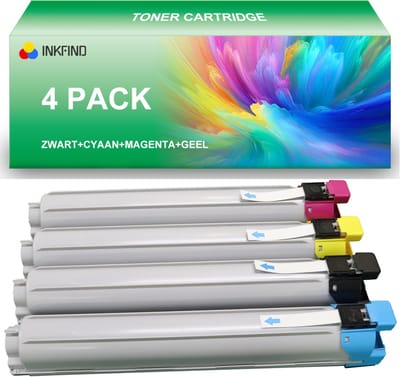 INKFIND W9130MC/W9131MC/W9132MC/W9133MC tonercartridge compatibel met HP W9130MC/W9131MC/W9132MC/W9133MC geschikt voor HP Color LaserJet MFP E78523dn/78528dn - 4-pack BKCMY