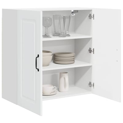 vidaXL - Vaatwasserpaneel - Kalmar - Wit - 80 - x - 31 - x - 80 - cm - Bewerkt - hout
