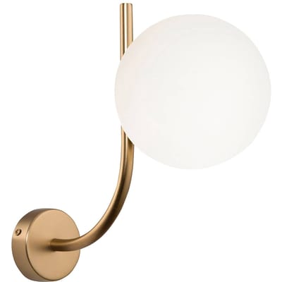 Maytoni Rendez-vous wandlamp, witte glazen kap