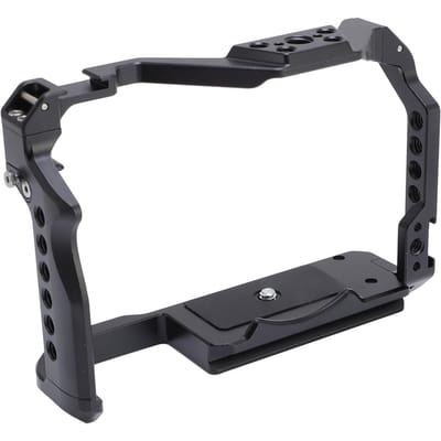 Camera Kooi voor R8 Camera Frame Rig met voor Arca Basis Koude Schoen Riem Sleuf 14 38 in Schroefgaten gray