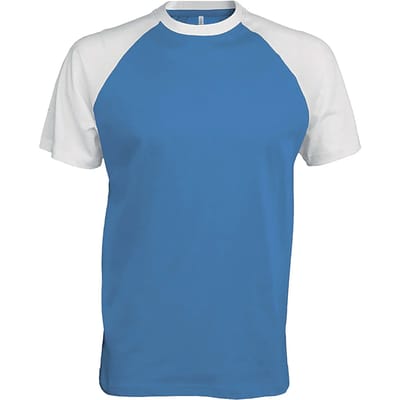 Kariban Baseball - Tweekleurig t-shirt K330 - Royal Blue / Yellow - L