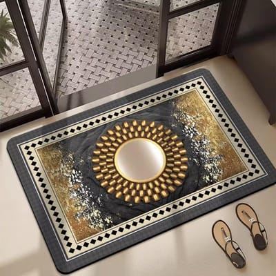 Nordische Stijl Badkamervloermatten Waterabsorberend en Sneldrogend en Vuilafstotend Badkamer Antislip Voetmatten Diatomeeënaarde Voetmatten 40*60cm