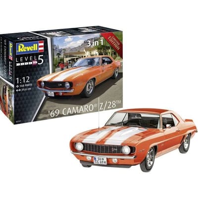 Revell Modelbouwpakket Auto - 07727 '69 Chevrolet - Chevy Camaro - Amerikaanse Auto Plastic - 1:12 - Modelbouw