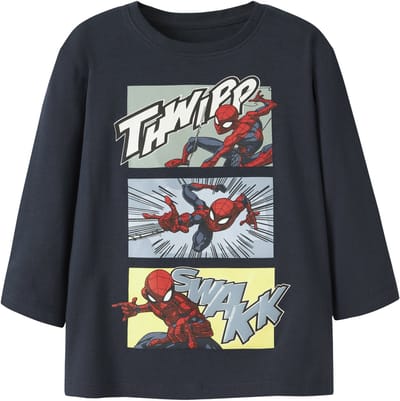 NAME IT - NMMJARL SPIDER LS NREG TOP NOOS MAR - Jongens - Lange mouwen shirts