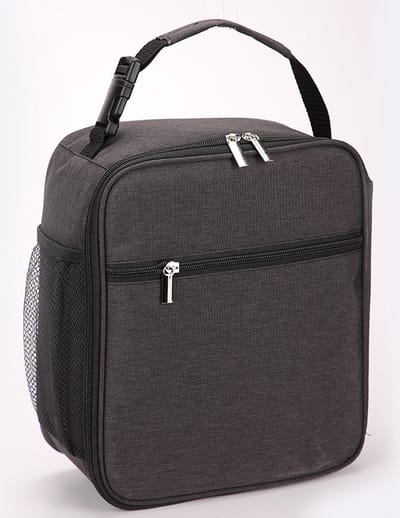 Geïsoleerde lunchtas Camo koeltas Draagbare draagtas Lunchbox tas voor jongens Meisjes Vrouwen Mannen naar school Kantoor Buiten - donkergrijs
