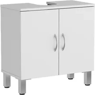 Baseline Wastafelonderkast Essenziale 60cm - Wit Mat - Met 2 Deuren