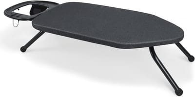 Kleine Opvouwbare Strijkplank voor Tafel - Ruimtebesparend met Hanger - 63x35 cm - Zwart