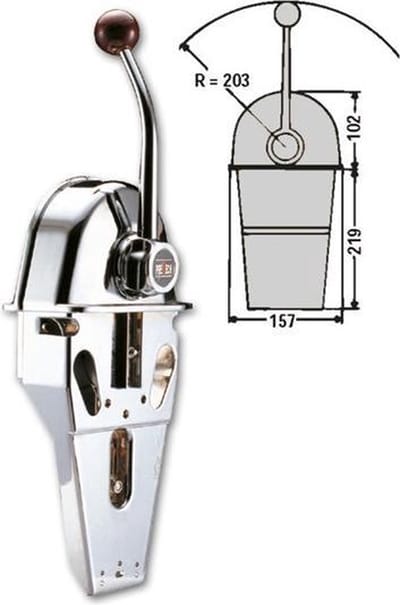 Pretech TS Single Gashendel type 38601