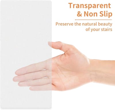 15 antislipmatten voor traptreden, 15 * 80cm zelfklevende transparante trapmatten, antislip beschermmatten voor vloeren, antislip tape
