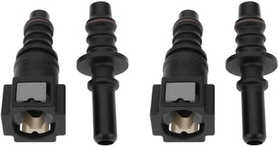 Dailygoods- Brandstofleiding Quick Connector Kit - 2 Sets - 7,89 mm-ID8 - Vrouwelijke/Mannelijke Koppelingen - Duurzaam Kunststof - Eenvoudige Installatie - Brandstofconnector