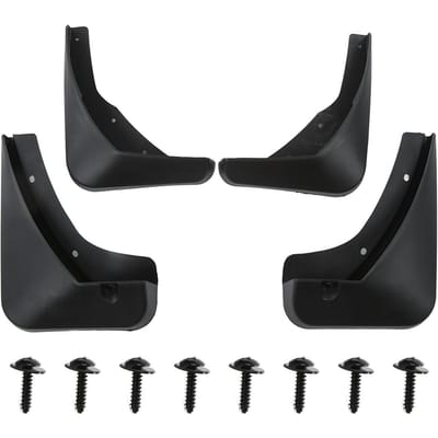 4-delige set spatborden voor auto voor achter spatlappen zwart vervanging voor Cadillac XTS 2013-2018 black