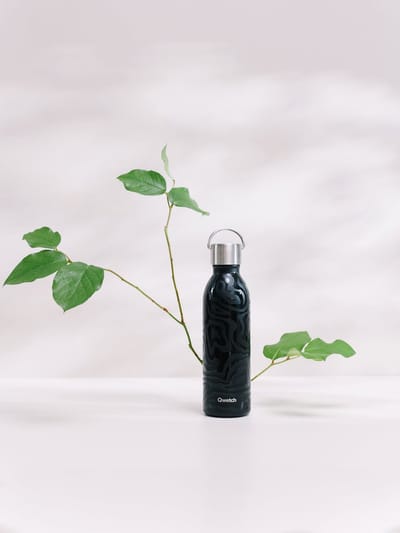 Qwetch Thermosfles - Active Camo Zwart
