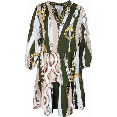 Mucho Gusto Dress San Rafael Green Belts And Chains Maat: S | Mini Jurken Outlet | Dames | Groen