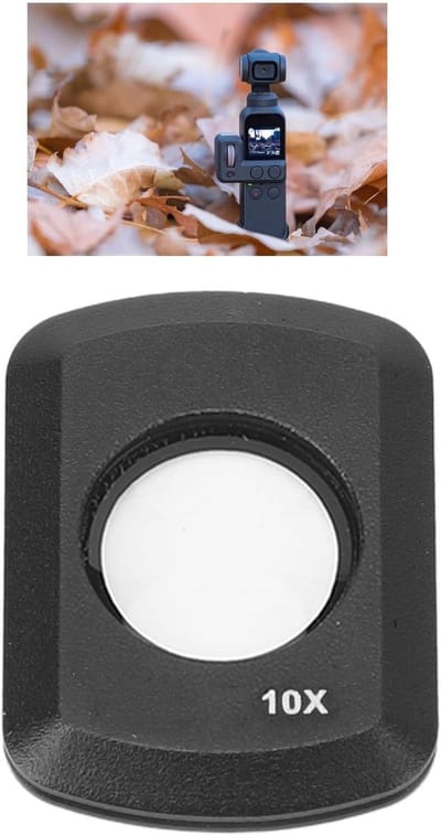 Macro Lens 10x Vergroting, Magnetische Optische Glazen Filter met HD Coating, Focusafstand 2-2,5 cm, Beschermende Lens en Opbergtas voor Creatieve Fotografie