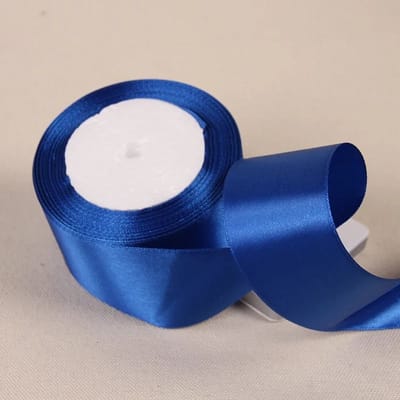 WiseGoods Premium 22M Satijn Lint 50mm - Pastel Kleuren Linten - Hobby Accessoires - DIY - Knutselen - Knutsel Inpaklint - Blauw