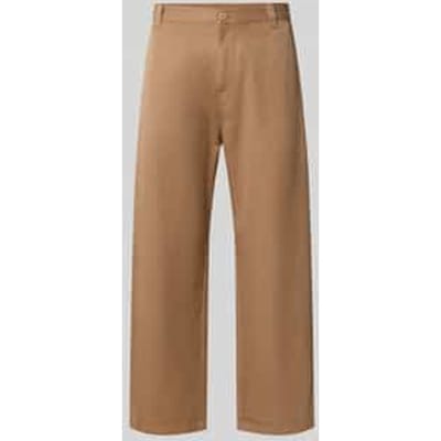 relaxed fit stoffen broek met wol model 'Brady'