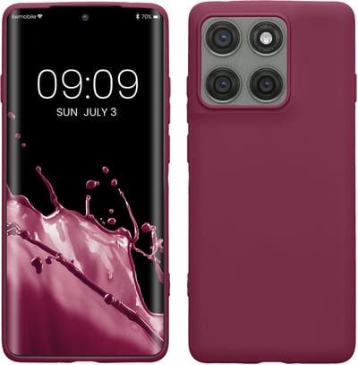 kwmobile telefoonhoesje geschikt voor Motorola Edge 60 Pro - Hoesje voor smartphone - Back cover in magenta-lila