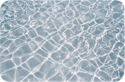 Badmat 60x40 cm - Antislip - Water - Reflectie - Zonlicht - Badmatten voor badkamer - Badkamermat - Douchemat - Badkamer mat