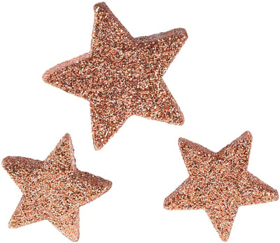 Strooidecoratie Kerststerren strooisterren roze Ø4/5cm 40 st, 40 Stück
