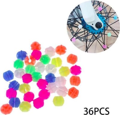 ProductGoods - 36 Stuks Fietskraal Cilinder - Multicolor - Kinderfiets - Versiering