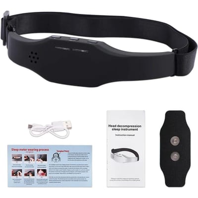 Elektrische Hoofdmassager Migraine Verlichting Therapie Oplaadmachine Hoofd Relax Verbeter Slaapgezondheid Stressverlichting Hersenmassager