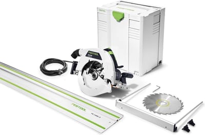 Festool HK 85 EB-Plus-FS handcirkelzaag afkortzaag 2300 W 230 mm in Systainer ( 574661 ) + zaagblad HW + geleiderail