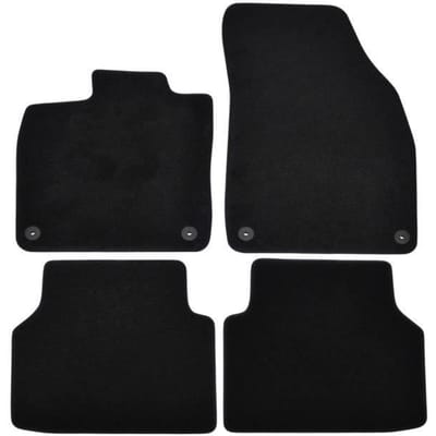 Tapis de sol - Skoda - Enyaq - Noir - 4 pièces - Renforcé sous les pédales