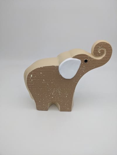 Olifant - Keramiek- H20 - Bruin