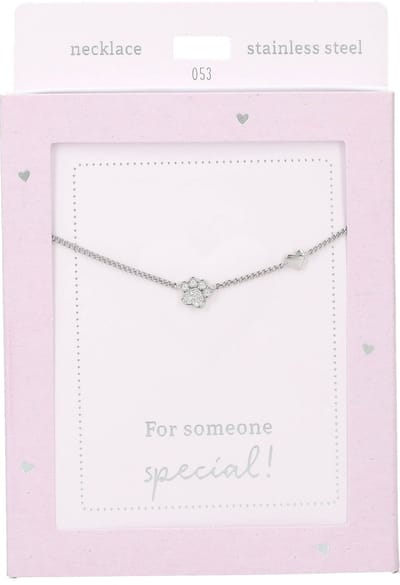 Depesche - Ketting "Heart of Gold" - mot. 053 - Paw - silver