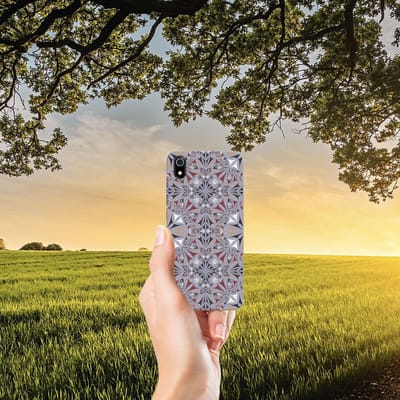 Xiaomi Redmi 7A TPU Siliconen Hoesje Flower Tiles