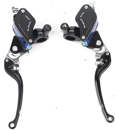 Allecto - Hydraulische rempomp - Motorfiets - Verstelbare koppeling - Zilver - Aluminium - Duurzaam - Geschikt voor motorfietsen - Universeel