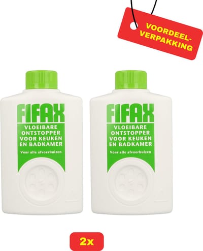 2 x Fifax Ontstopper Universeel Groen 500ml - Voordeelverpakking
