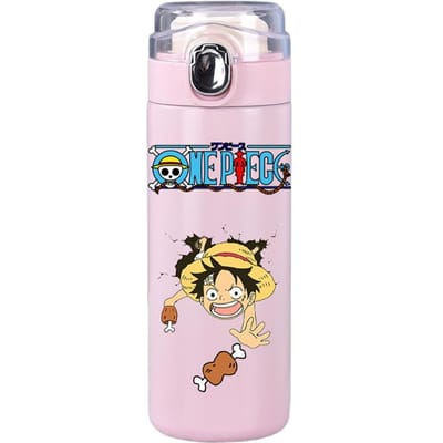 400 ml anime one piece bedrukte thermosfles roestvrijstalen mok lekvrije vacuümfles thermische koffie thee melk waterfles