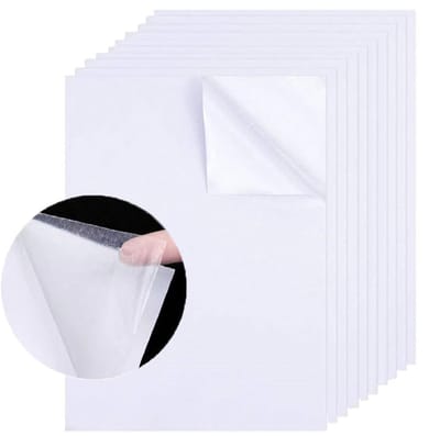 Dailygoods - Dubbelzijdige Plakvellen A4 - Sterke Hechting - Transparant - Dubbelzijdige Tape - Voor Doe-Het-Zelf Projecten - 10 Stuks