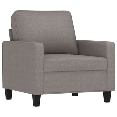 vidaXL - 4-delige - Loungeset - met - kussens - stof - taupe