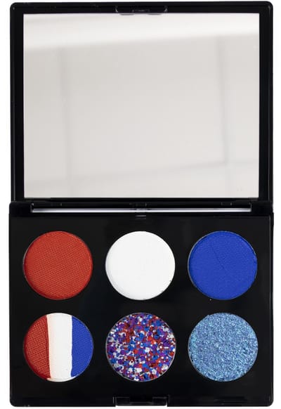 Partyxplosion Carnaval Gezicht / Face paint verf set - Holland thema kleuren - schmink / make-up - waterbasis