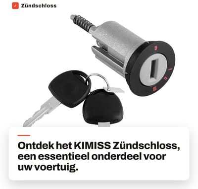 Dailygoods- Zündschloss met 2 Sleutels - Cilinderontsteking - Metaal - Geschikt voor VAUXHALL - Onderdeelnummer 0913652X - Gewicht 185 g - Ontstekingsslot